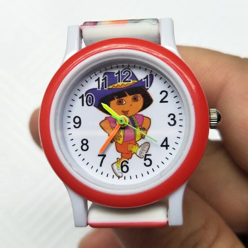 Dora – montre en Silicone pour enfants, bracelet coloré, pour filles et garçons, cadeau de fête, pour écoliers, horloge électronique à Quartz, nouvelle collection