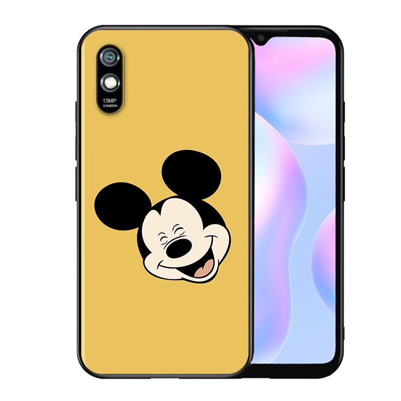 Disney-funda de teléfono negra de TPU a prueba de golpes para Xiaomi Redmi K30i K30T K30S K30 K40, Mickey Mouse