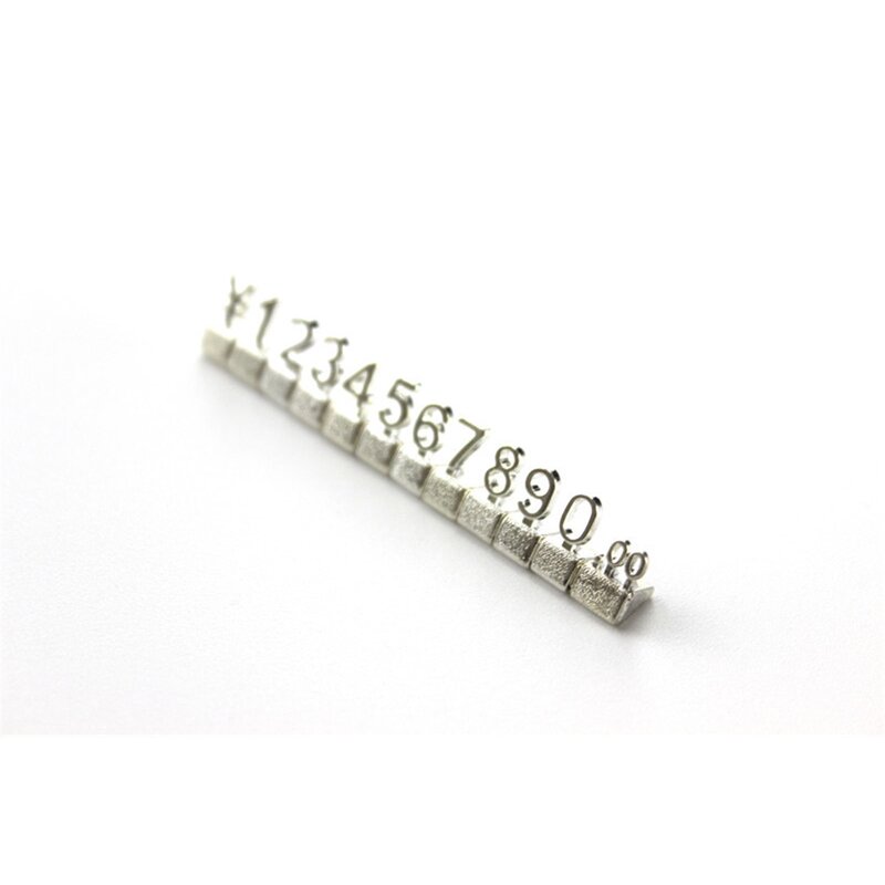 10 pces mesmo número ajustável preço display contador titular etiqueta para telefone jóias varejo loja combinado numberal cubo sinal