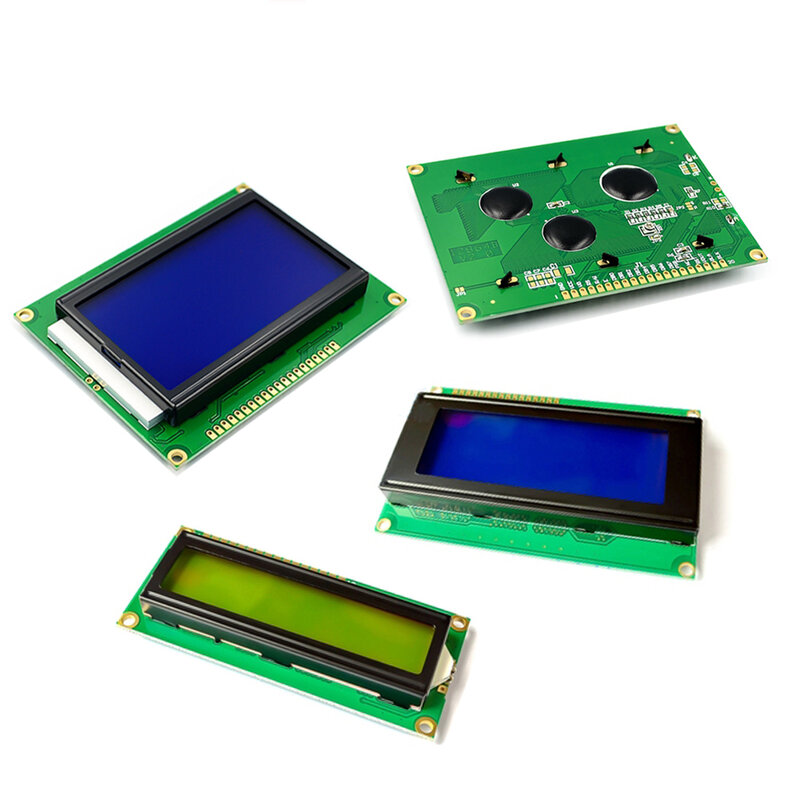 وحدة LCD 16x2 IIC/I2C PCF8574 LCD1602 شاشة عرض ، حرف LCD الأزرق/الأخضر بلاكليت 5 فولت لاردوينو MAEG2560