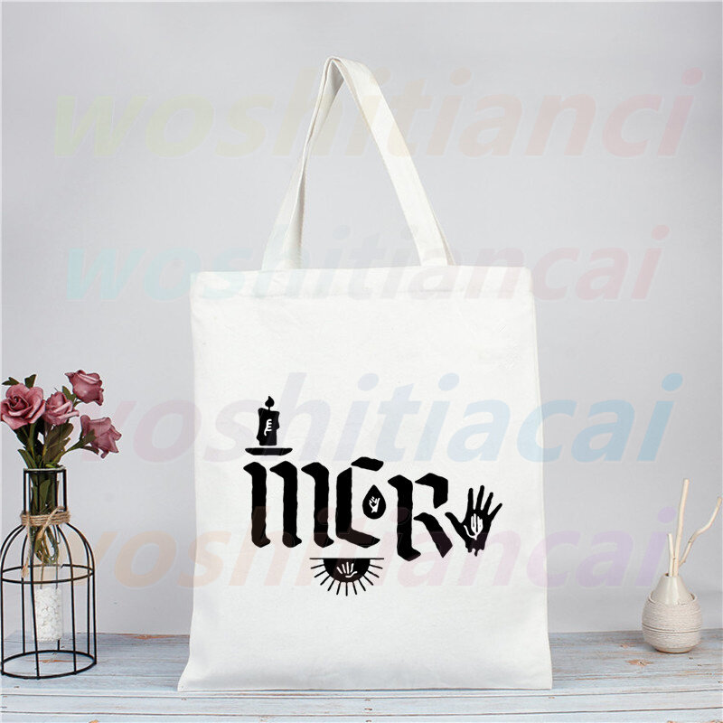 My Chemical Romance Mcr мертвой парад, сумка для покупок в стиле панк-эмо-рок, сумки для покупок, сумки для покупок, многоразовые сумки для покупок