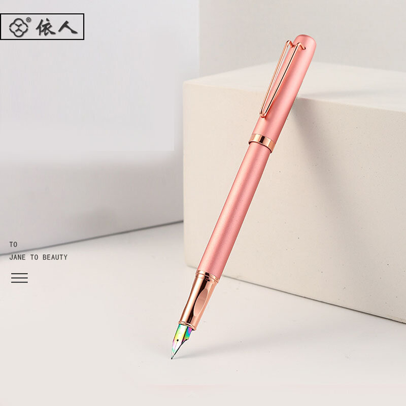 YIREN pluma fuente nueva de lujo de negocios de bolígrafos de tinta de alta calidad de Oro bolígrafos con Clip regalo de oficina