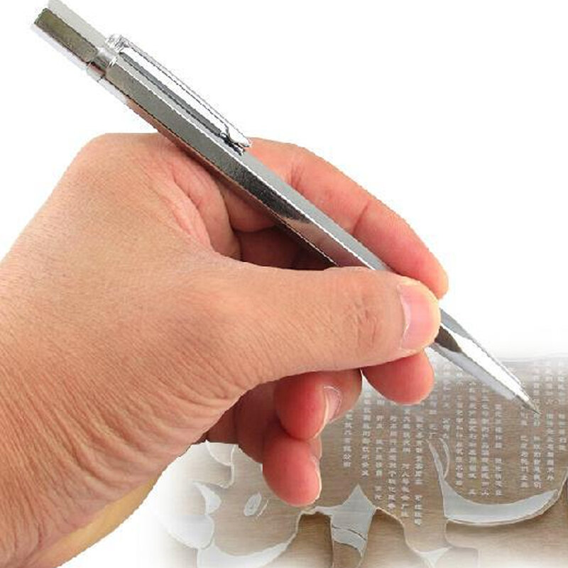 Ceramic Glass Silicon Quartz Shell Metal Tool Marking Tool 145X8mm Carbon Steel Scribing Needle Scribing Etching Words
