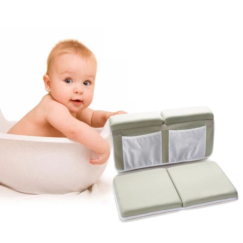 Baby Bath Kneeler ข้อศอก Rest Kneeling Pad หนา Cushion กันน้ำ652A