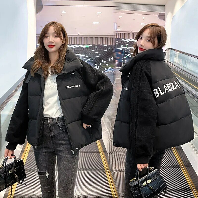 2021 inverno das mulheres para baixo jaqueta nova para baixo casaco de algodão casaco de estudante de inverno estilo coreano solto algodão acolchoado jaqueta