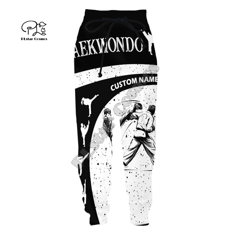 Cosplay sztuki walki sport Taekwondo odzież sportowa mężczyźni/kobiety Streetwear 3d print Harajuku sportowa, na co dzień spodnie dresowe spodnie 3