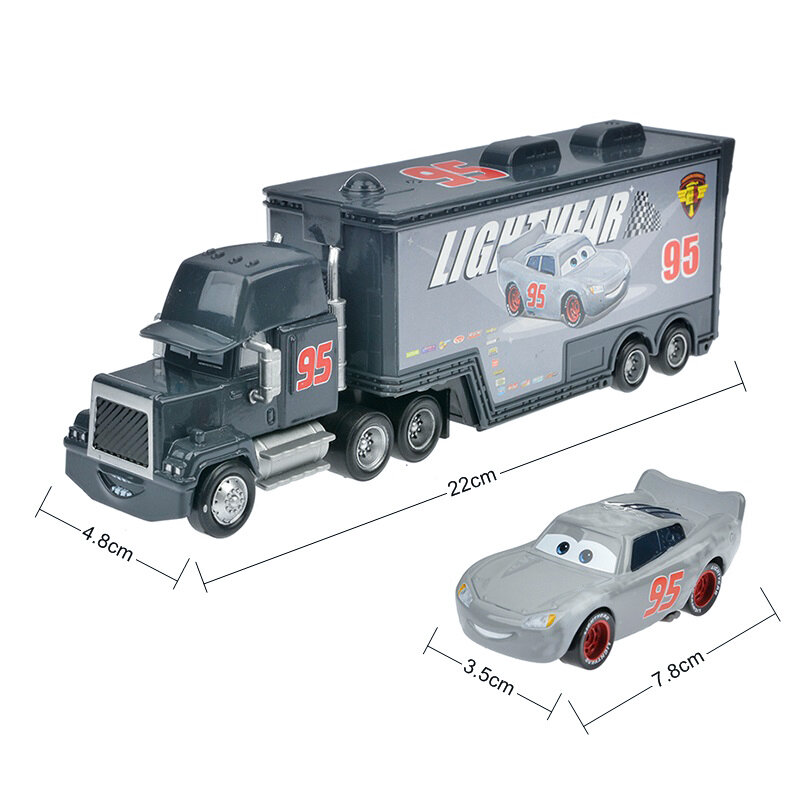 Disney Pixar Cars 3 The King Lightning McQueen Mack Uncle Truck 1:55 Diecast Model Car Toys For Boy Christmas Gift