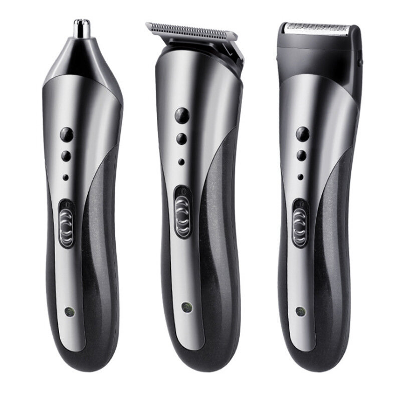 KEMEI – tondeuse électrique pour hommes, rasoir Rechargeable à faible bruit, pour barbe, nez, oreilles, coupe de cheveux