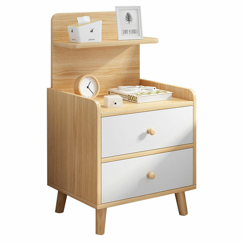 Stolik nocny strona główna sypialnia mała miniszafa proste nowoczesne oświetlenie luksusowe z litego drewna noga rack szafka do przechowywania nocna półka