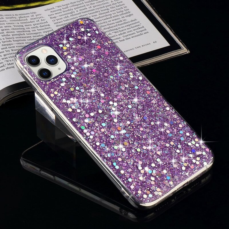 Luxury Glitter Sequins Soft Shockproof Silicone Case Cover for IPhone 11 Pro Xr Xs Max X 8 7 Plus 6 6s 5 5s SE 2020 12 Mini