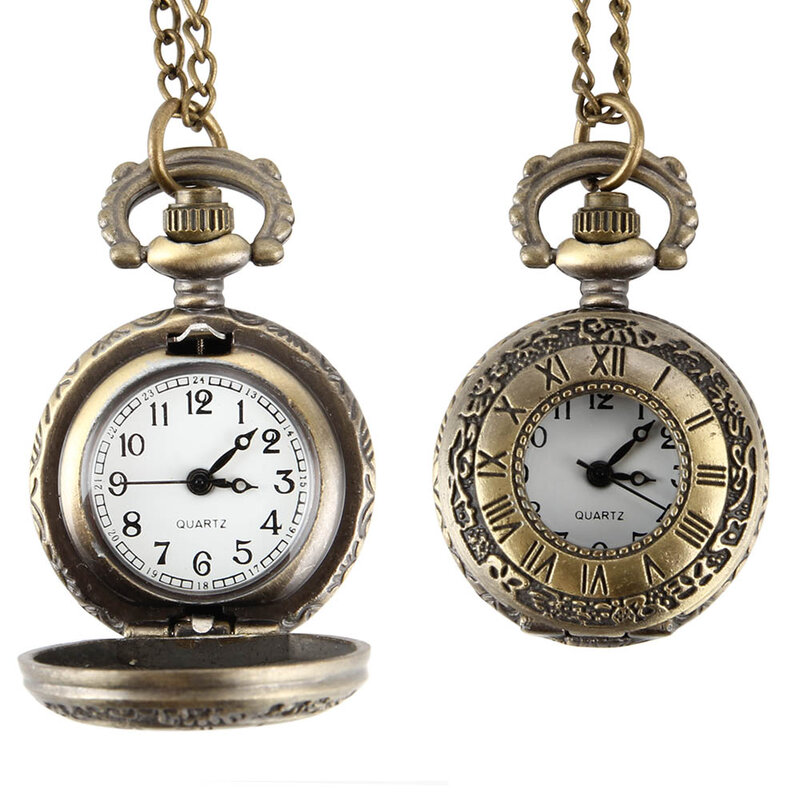 Классические Мультяшные кварцевые карманные часы для мужчин и женщин, полый корпус, винтажный кулон в стиле стимпанк, ожерелье, лучшие пода...
