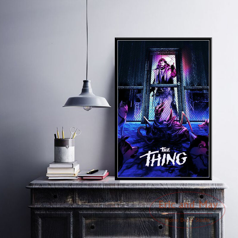 Poster dan Cetakan John Woody The Thing Kanvas Lukisan Gambar Dinding untuk Ruang Tamu Dekorasi Film Dekorasi Rumah Plasma