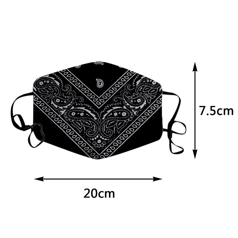 1PC Washable Mask Printed Windbreak Seamless Outdoor Riding Quick-drying Keep Mask Breathable masque en tissu
