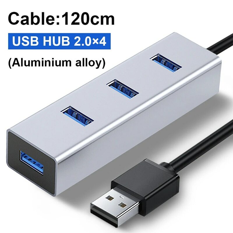 USBハブ,3.0 USBスプリッター,Windows Macbookアクセサリ,高速,4/7ポート,オールインワン
