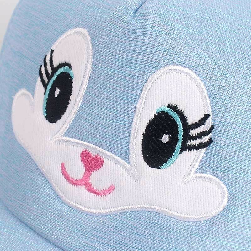 Children's Cartoon Baseball Cap Boys Girls Cute Ears Snapback Hip-hop Hat Fashion Cosplay Adjustable Visor Cap Baby Travel Hats