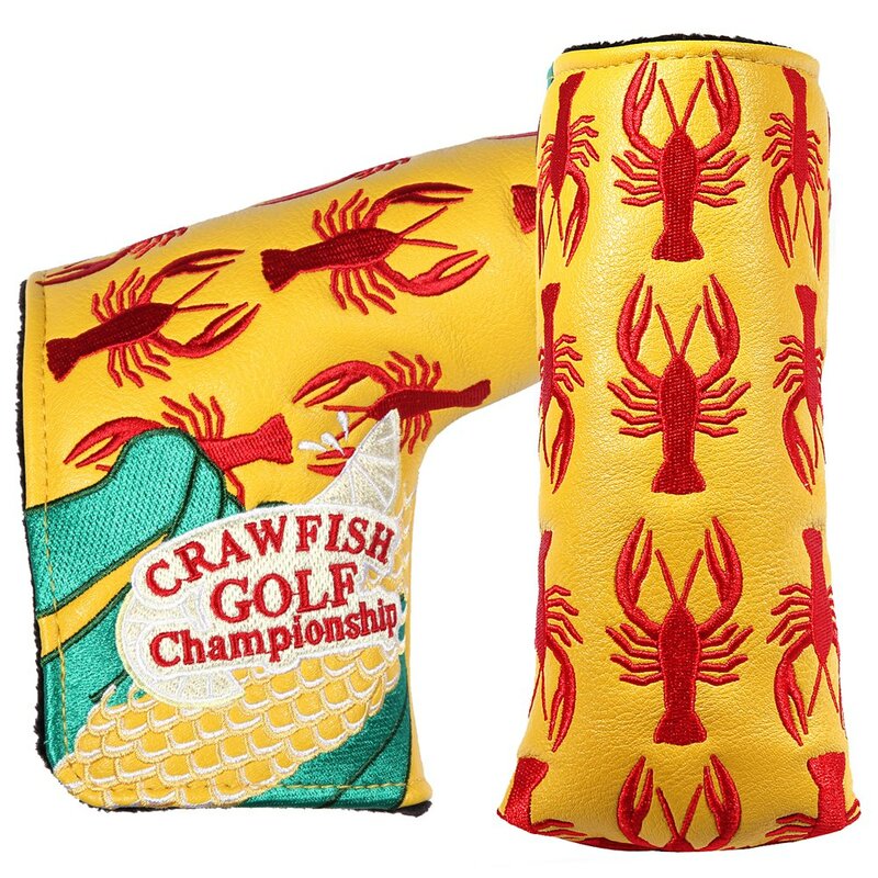 SHABIER Crawfish Golf Putter Abdeckung Headcover für Klinge Golf Putter Kopf Abdeckung