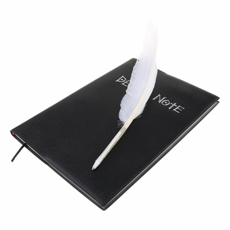 Death Note Cosplay Notebook & Feather Pen Book Animation Art Writing Journal
