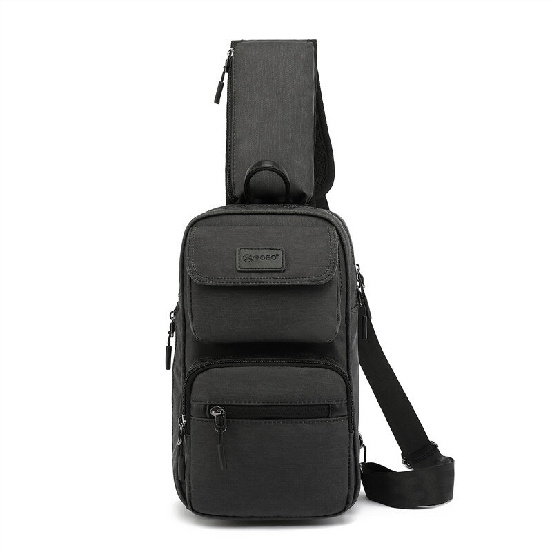 Nowa torba na ramię USB do ładowania torba męska antykradzieżowa torba na klatkę piersiowa wodoodporna podróżna torba kurierska