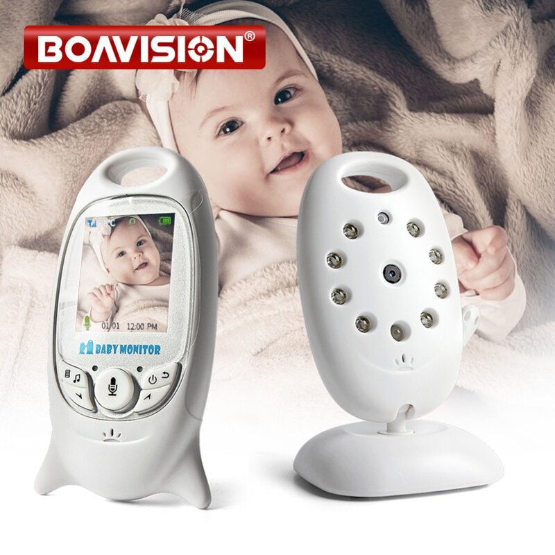 Monitor de bebê com vídeo VB601 sem fio, LCD 2.0'', babá eletrônica de 2 vias para conversa, visão noturna e temperatura para segurança, com 8 canções de ninar