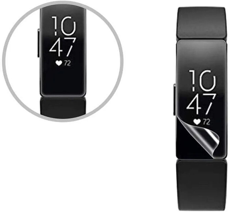 Pellicola protettiva per schermo in TPU per Fitbit Inspire Smart Watch Bracelet Cover protettiva per schermo intero HD Ultra sottile per Inspire HR