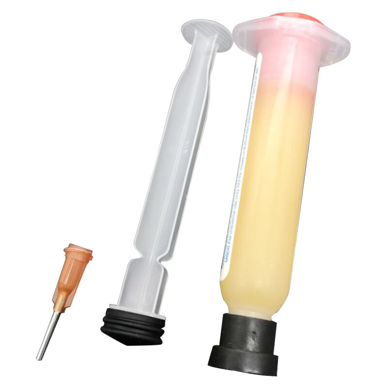 1 Set Needle Shaped 10cc -223 PCB PGA BGA SMD With Flexible Tip Syringe Solder Paste Flux Grease Repair Solde