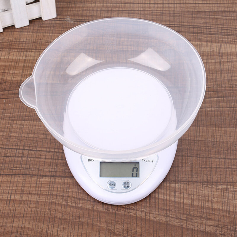 5kg / 1g Portable Digital Scale LED Electronic Scale Food Measurement Weight Battery Powered Measurement Weight Kitchen Gadget