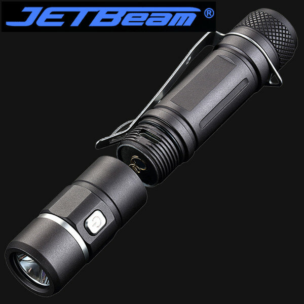 Jetray lanterna e10r max.650 lúmens alto brilho 4 modos edc flash flash flash led carregamento usb tipo c