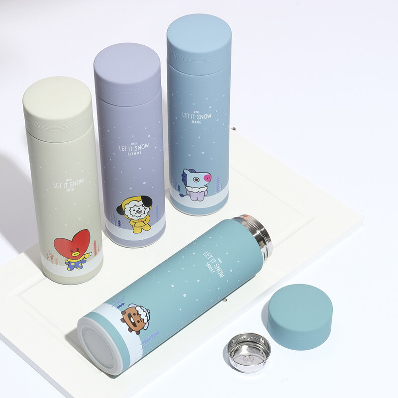 3.KPOP Peripheral water cup with the same style insulation cup creative cute stainless steel cup student autumn and winter