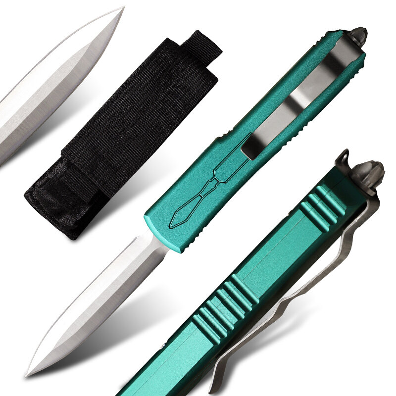 Bounty hunter-cuchillo automático OTF, herramienta EDC de bolsillo multiusos, para acampada, caza y autodefensa