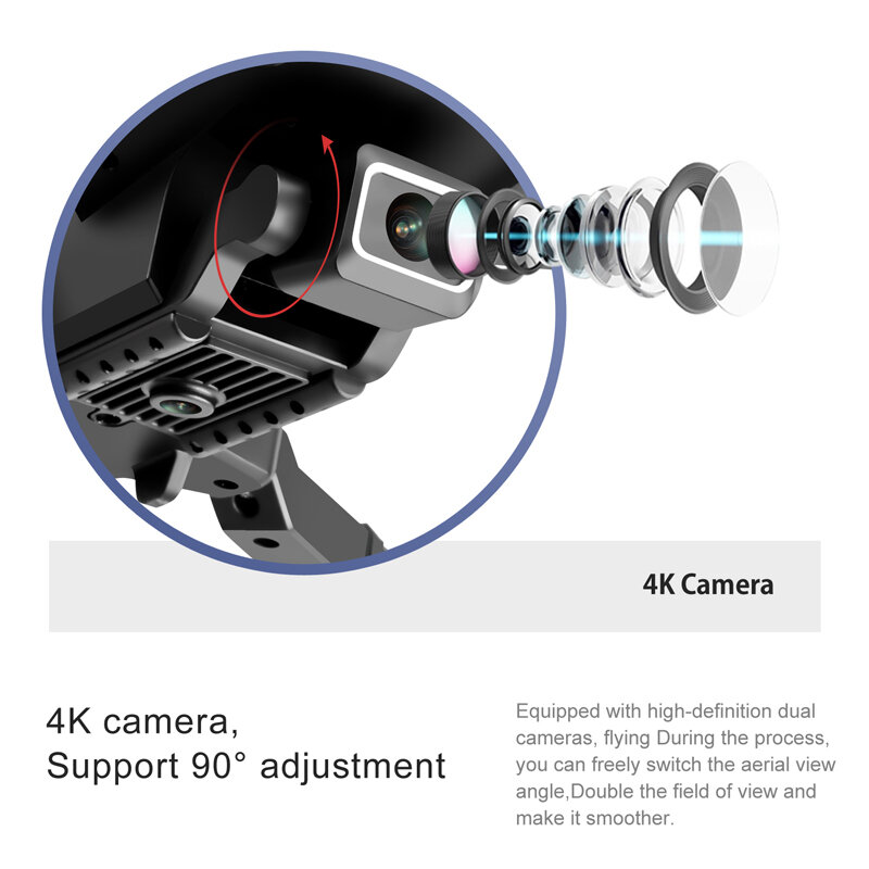 LORLUBI S68 Drone 4K HD กล้อง Wifi Fpv ความสูงทำให้ Dual กล้องพับได้ Mini Dron Quadcopter เฮลิคอปเตอร์ของเล่น