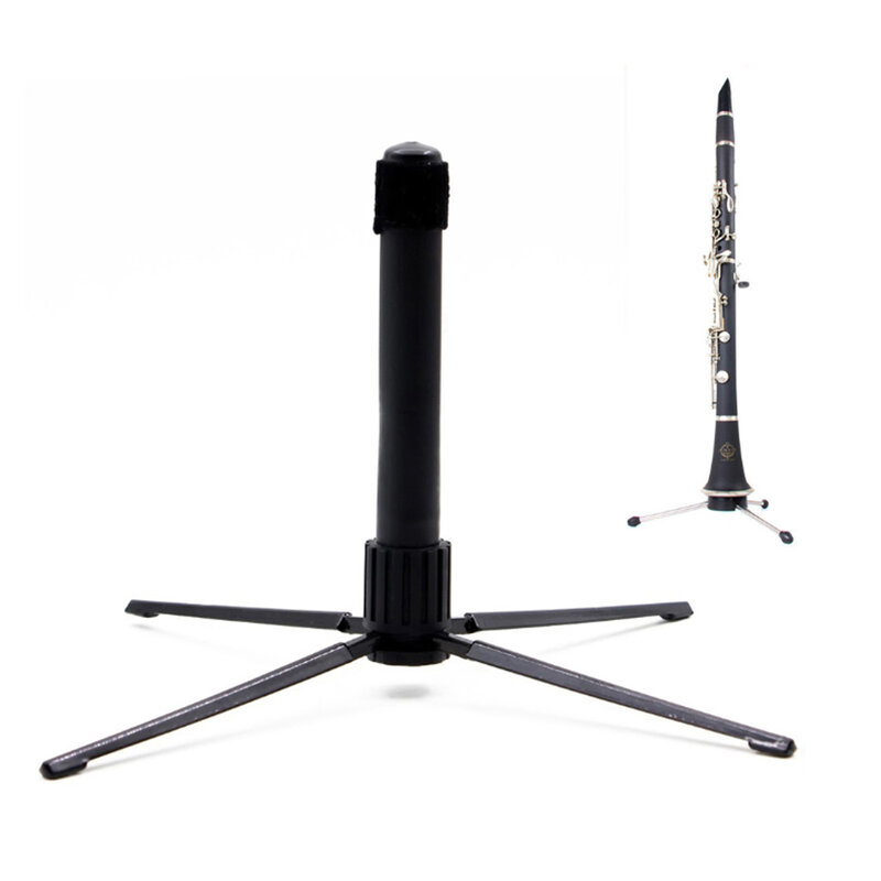 Supporto per clarinetto per flauto pieghevole nero per accessori per parti di clarinetto per flauto