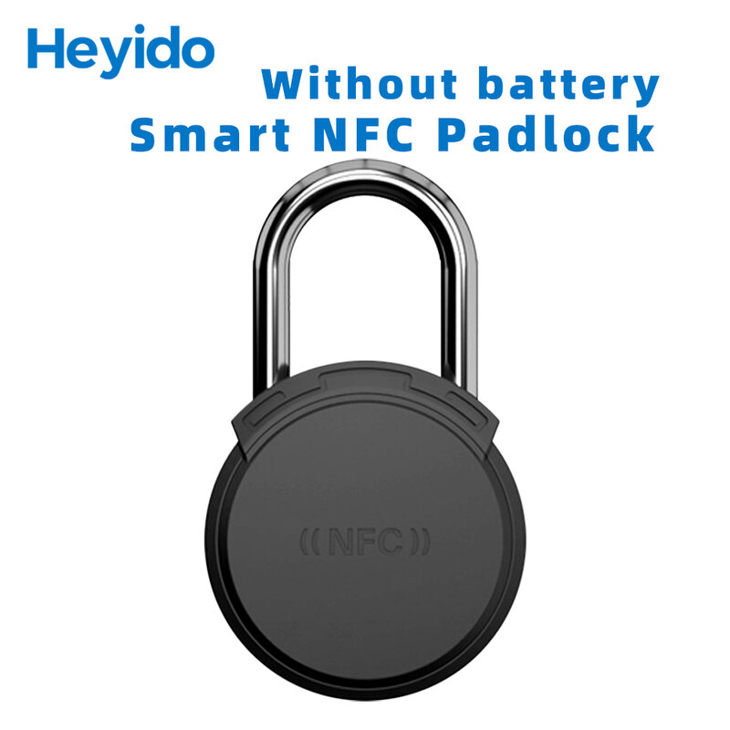 NFC Smart Padlock Smart Luggag Lock Mobile Phone NFC Reverse Power Supply Keyless Card Door Padlock