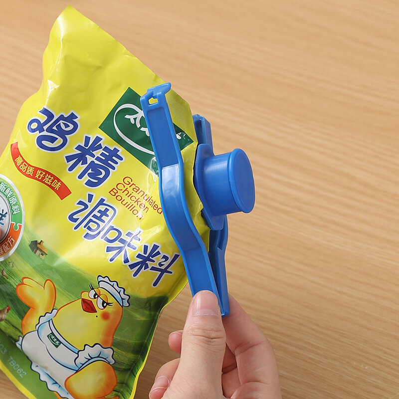 Zhang ji reusável saco clipe lanche alimentos frescos selagem de armazenamento cozinha mini aferidor do vácuo clipe de alimentos com um tipo de tampa bico de pulverização