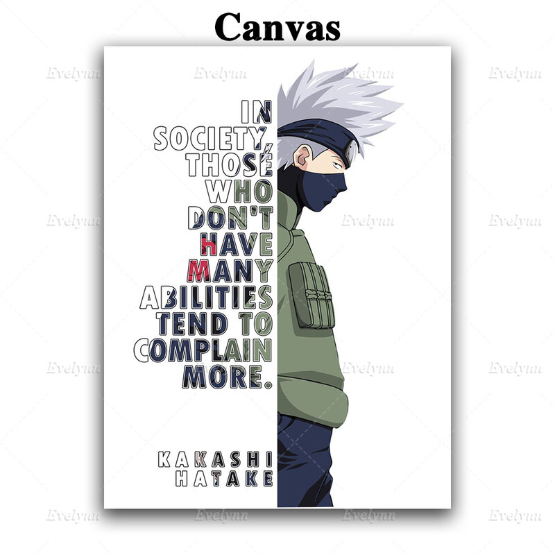 Japanese Anime Naruto Canvas Poster And Prints Nordic Home Bedroom Decor Pictures Modern Living Room Cuadros Wall Art Painting