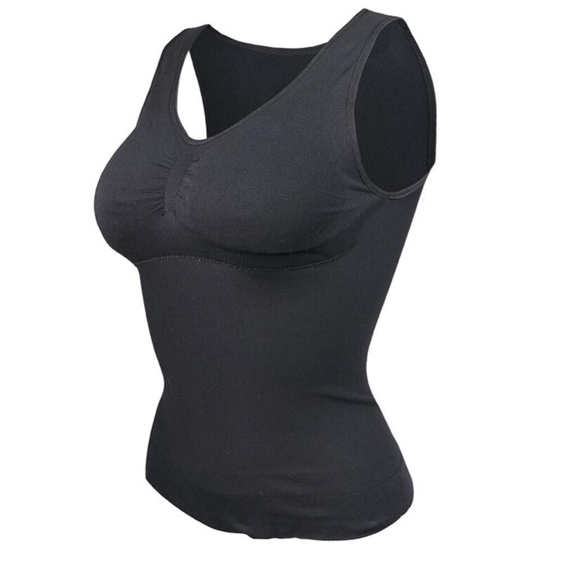 CXZD Women Shaper Slim Up Lift Plus Size Bra Tank Top Body Shaper Removable Shaper Underwear Slimming Vest Corset Shapewear