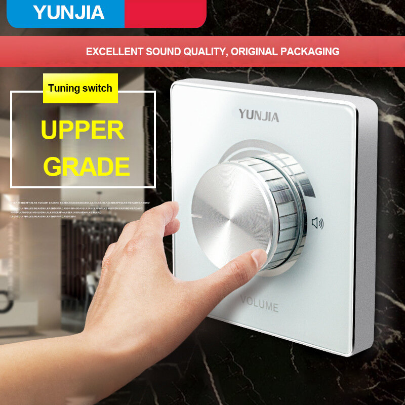Controlador de volumen de resistencia fija, interruptor de ajuste de música de fondo para el hogar, 0-100W