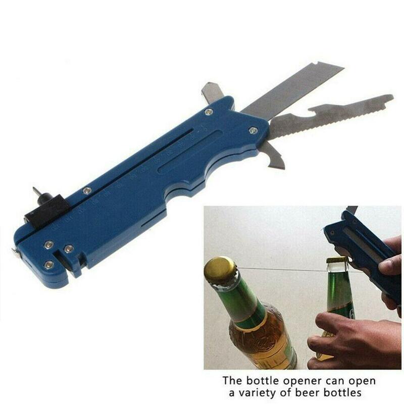 Multifunction Glass Tile Cutter Professional Glass MetalCutting Cutter With Tool Kit Measure Ruler F5I4