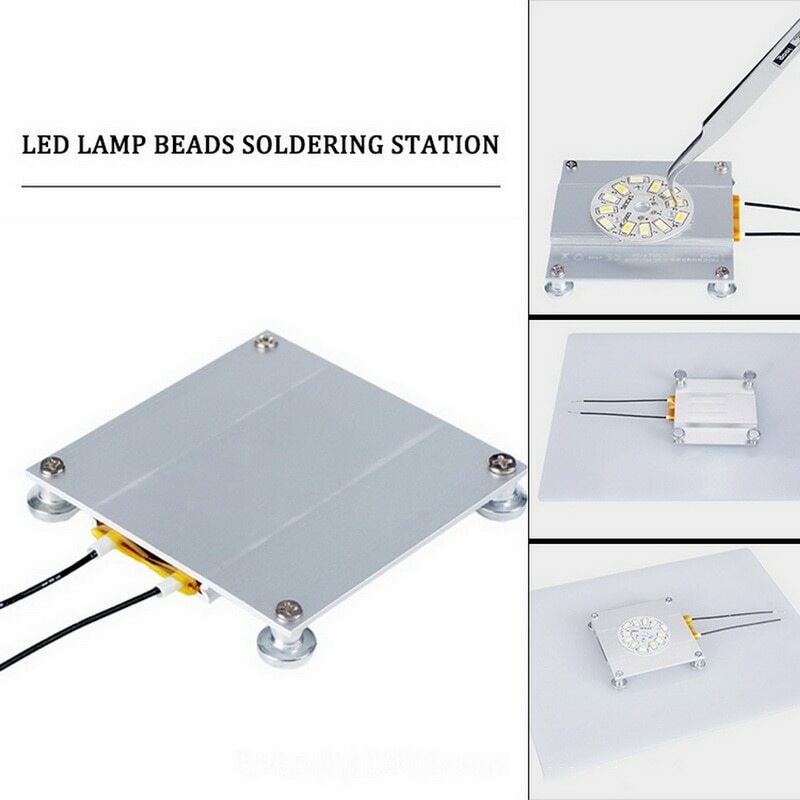 Lâmpada led removedora de chip bga, 70*70mm, estação de solda, alumínio, ptc ip20, placa de aquecimento 300w, 260 graus