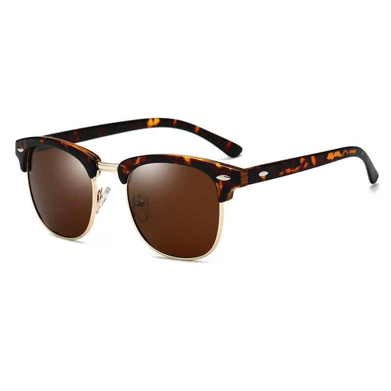 نظارات شمسية مستقطبة للرجال والنساء ، تصميم ذو علامة تجارية ، نظارات شمسية كلاسيكية شبه بدون حواف ، 3016 ، Oculos De Sol UV400
