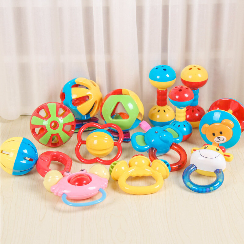 1pcs Funny Baby Toys Sound Bell Grasping Ball Rattles Mobile Toy Baby Develop Newborn Infant Intelligence Educational Toys