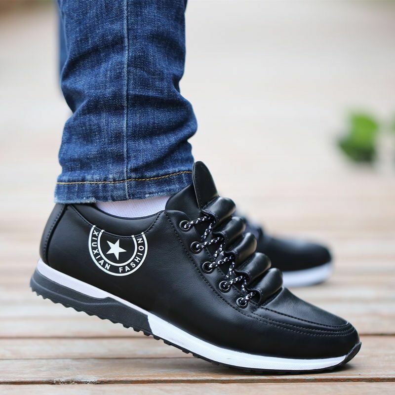 Zapatos informales de cuero sintético para hombre, zapatillas transpirables para exteriores, mocasines a la moda, calzado para caminar, Tenis, 2020