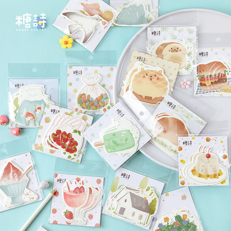 30 Pcs/Lot Memo Pads Sticky Notes Sweet Summer Series Paper Diary Scrapbooking Stickers Office School Stationery Notepad