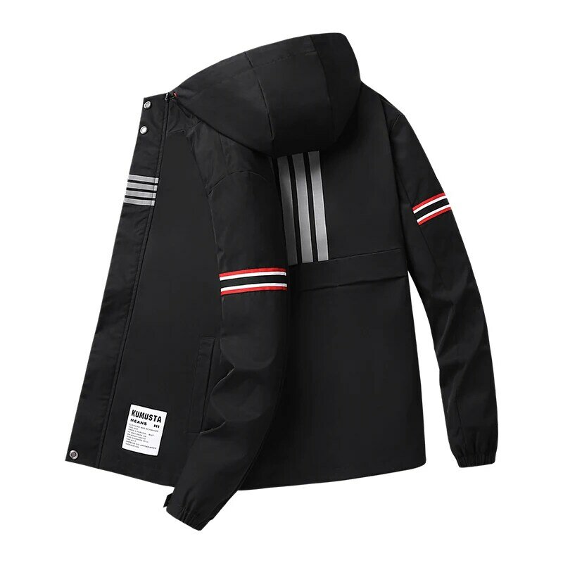 Jackets 2021 Hoodie Jacket Men Clothing Streetwear Harajuku Korean Fashion Men Coats Y2k Long Sleeve Plus Size Oversized Clothes