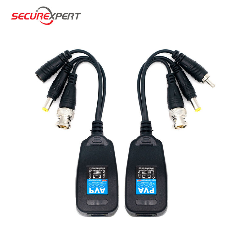 Balun vidéo hd 8MP, connecteur émetteur-récepteur rj45 pour CCTV, livraison gratuite
