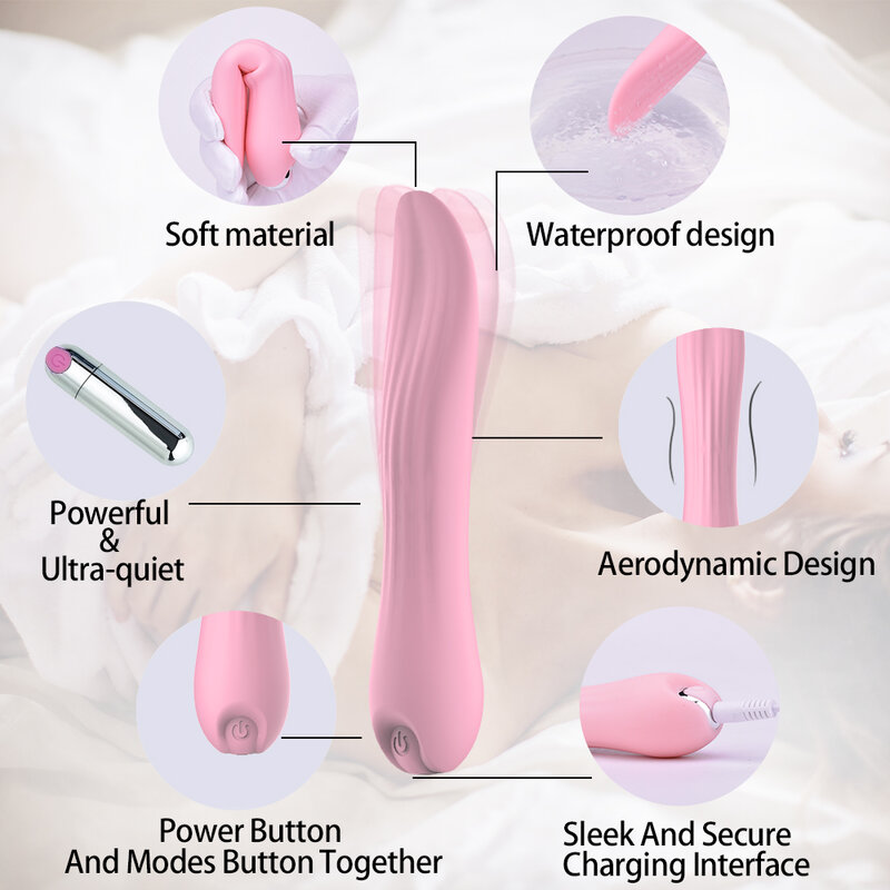เลียหญิง Vibrator หัวนม G-Spot Stimulator ช่องคลอด Clitoris Masturbator Dildos Sex Shop Cunnilingus ผู้ใหญ่ของเล่น