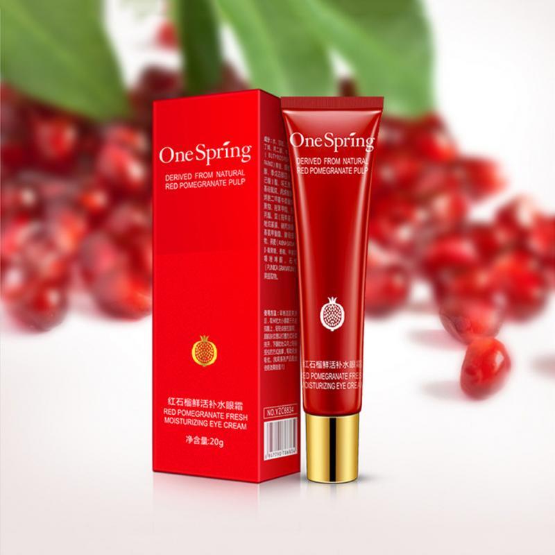 A branch of spring red pomegranate fresh hydrating eye cream to dilute eye lines dark circles essence tight eye area Skin Care