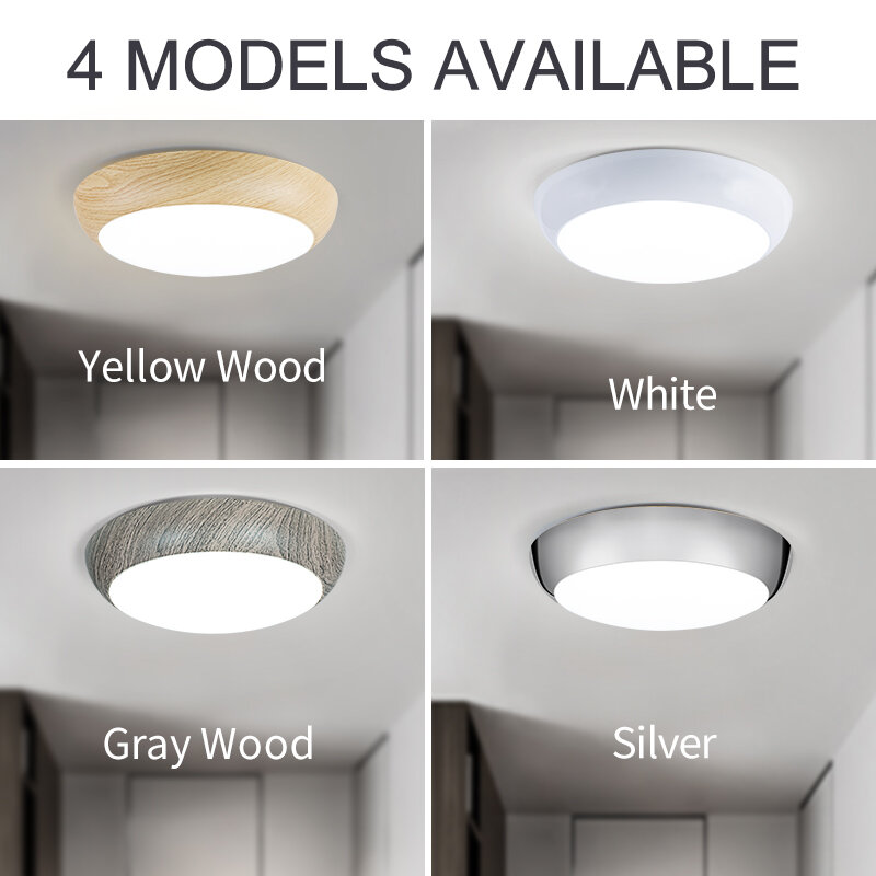 Luminária de teto em led moderna para banheiro, à prova d'água, ip44, 40w, 220v, lâmpada moderna para quarto, sala de estar