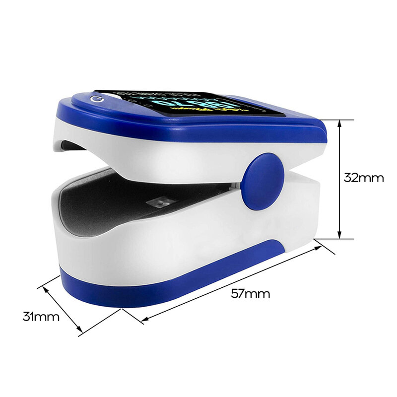 Oxímetro de pulso para dedo portátil, medidor de saturación de oxígeno en sangre, pulsoxímetro de huella dactilar, Monitor SPO2, pantalla OLED