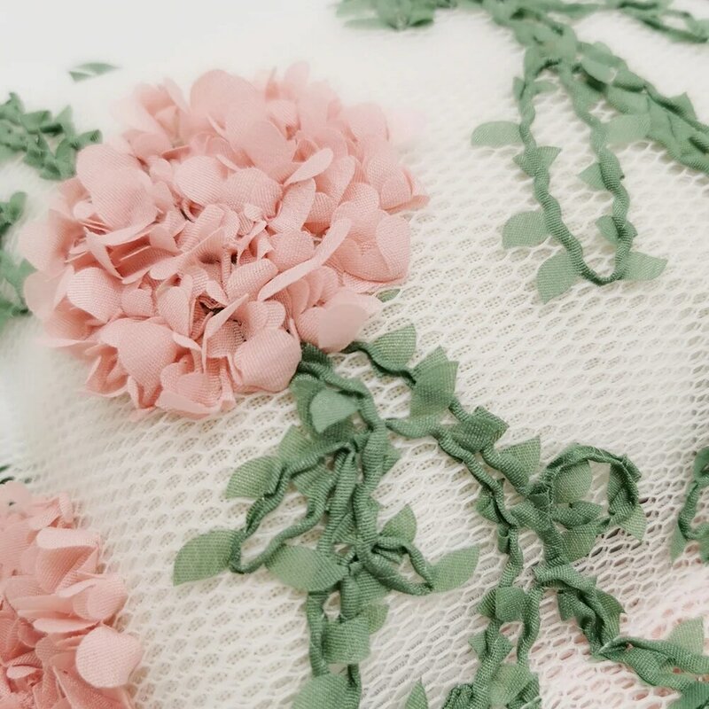 휴대용 아기 베개 사진 소품 베개 목가적 인 꽃 광장 베개 (꽃 색상 스타일)