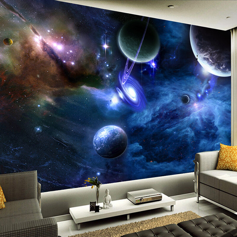 Nappes papiers peints photos tapisseries peintures murales Univers étoiles Planète kn-3232